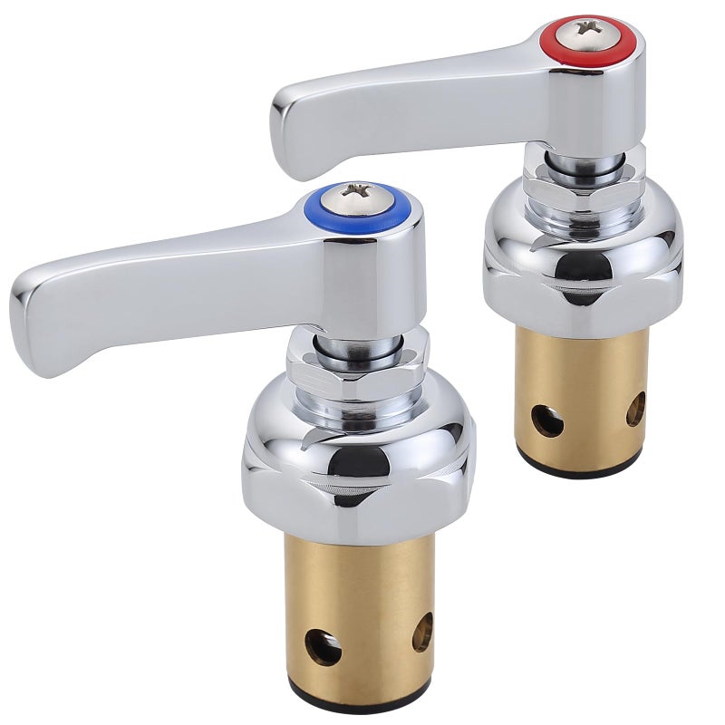 hansengroyi Hot and Cold Side Handle Stem Assembly for TS Brass Eterna Spindle Assembly Replace 00271340 00271440 Fits for All TS Faucets Valve Replacement Part - Image 2