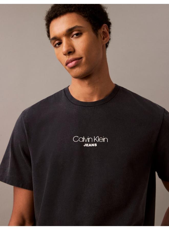 كالفن كلاين جينز تيشيرت بياقة دائرية وشعار - Image 3