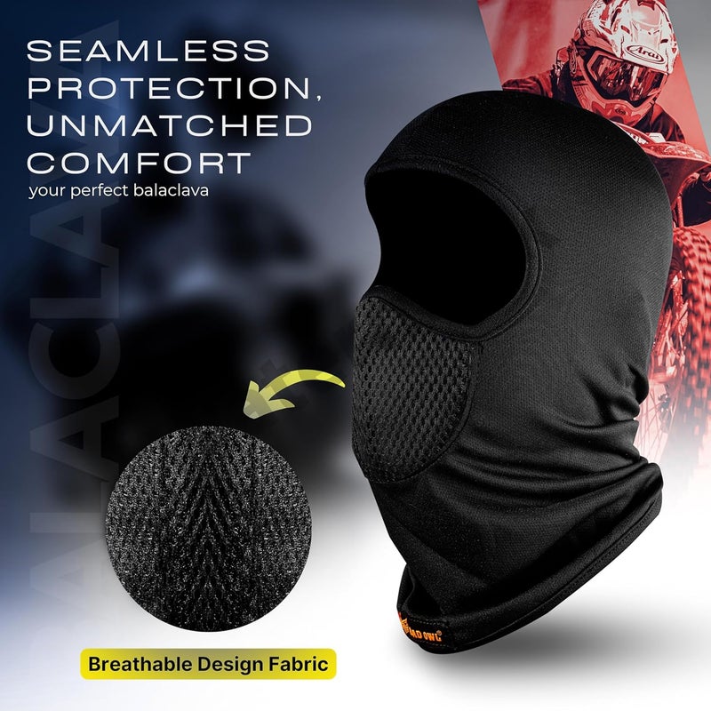 BADOWL Full Face Balaclava for Men & Women - UV Protection, Breathable & Stretchable Fabric, Lightweight & Comfortable, Perfect for Biking, Cycling & Outdoors - Image 4