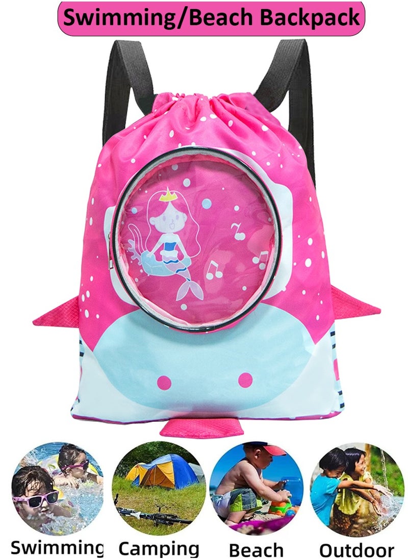 QUTOOB Adorable Backpack For Kids, Boys, Girls - Large Capacity Backpack With Wet And Dry Separation Compartment - Swimming Bag - Waterproof Bag for Swimming Supplies, Beach, Gym, Sports, Pool, Etc  - Image 1