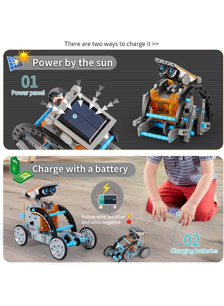 جورونب ألعاب مجموعات الطاقة الشمسية للأولاد من سن 8 إلى 13 عامًا، مجموعة روبوت STEM، هدايا للأطفال من سن 8 إلى 13 عامًا، مجموعة تجارب علمية تعليمية للبناء لأعياد الميلاد للأطفال الأولاد والبنات - Image 4