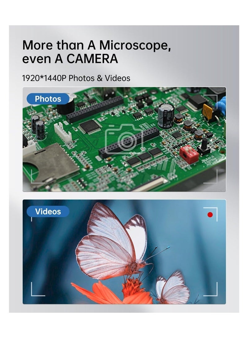 Captaintech Handheld Digital Microscope Camera, 50X-1600X Magnification USB Pocket Microscopes Camera, HD Fixed Focus Magnifier, for Adults Kids with 8 Adjustable LED, Coin Magnifier for iPhone, iPad, Android - Image 3