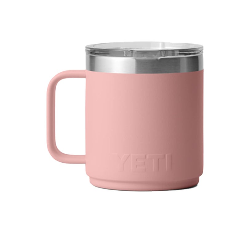 YETI Rambler 10 oz Stackable Mug  Stainless Steel  Vacuum Insulated with MagSlider Lid  Sandstone Pink - Image 3