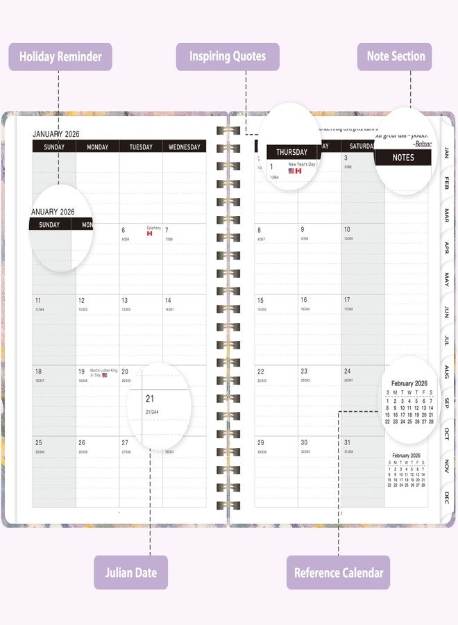 VALOME 2026 Planner - Weekly and Monthly Planner Spiral Bound, January 2026 - December 2026 - Image 2