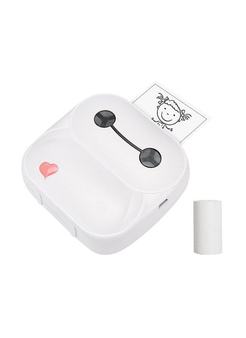 Pocket Printer Mini Portable Thermal Printer 203dpi BT Wireless Connection Use with APP Support 8 Languages for Printing Error Photo Memo List Journal Banner Compatible with Android iOS