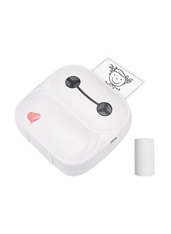 Pocket Printer Mini Portable Thermal Printer 203dpi BT Wireless Connection Use with APP Support 8 Languages for Printing Error Photo Memo List Journal Banner Compatible with Android iOS