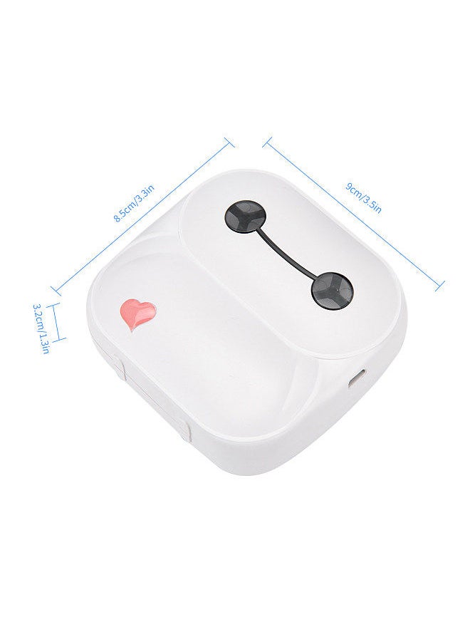 Pocket Printer Mini Portable Thermal Printer 203dpi BT Wireless Connection Use with APP Support 8 Languages for Printing Error Photo Memo List Journal Banner Compatible with Android iOS