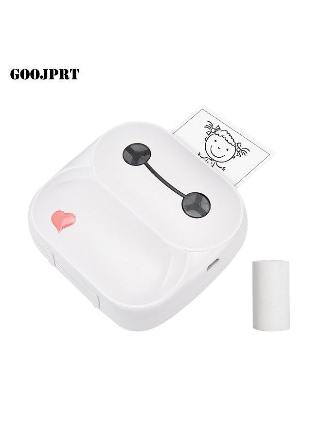 Pocket Printer Mini Portable Thermal Printer 203dpi BT Wireless Connection Use with APP Support 8 Languages for Printing Error Photo Memo List Journal Banner Compatible with Android iOS