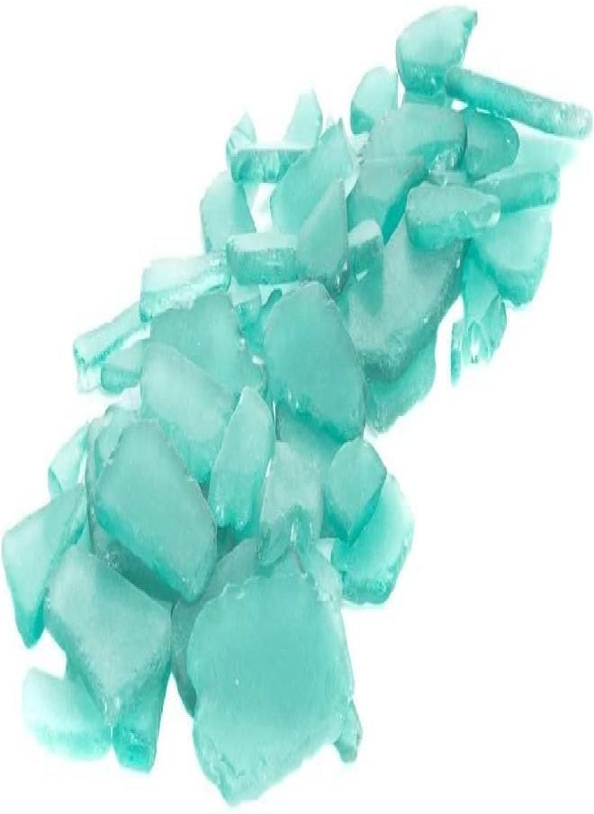 Nautical Crush Trading - Nautical Crush Trading Sea Glass Craft - 28 Ounces Aqua Blue - Beach Glass Craft - Sea Glass Décor - Sea Glass Vase Filler - Sea Glass Crafting - Bag of Sea Glass - Craft Glass - Image 1