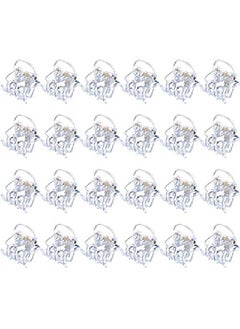 Hotop 24 Pcs Small Mini Hair Clips Tiny Hair Claws Pins Clamps Plastic For Women Girl'S Hair (Clear)  - Image 2