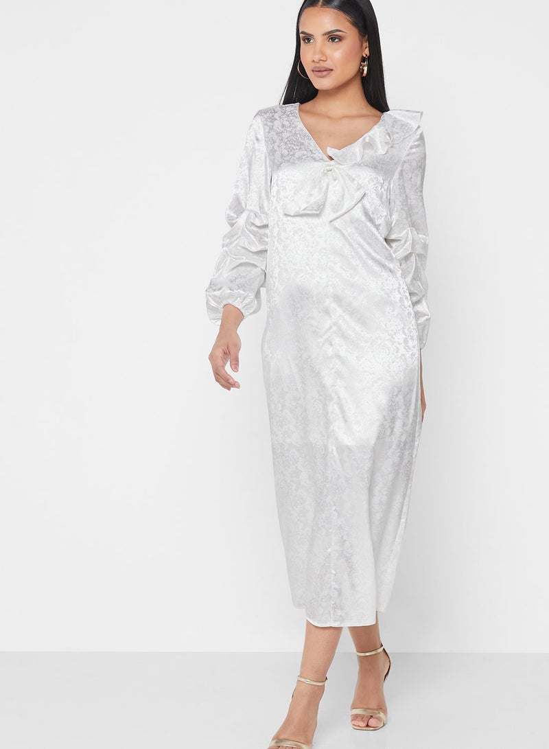 سيفي فور هانيا فستان مزين بكشكش - Image 4