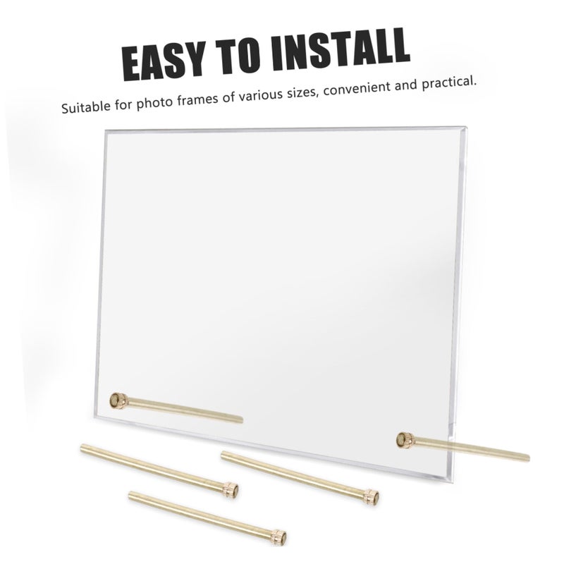 Metal Picture Frame Back Support Rods 10 Pack Sturdy Holders Easy Installation - Image 4