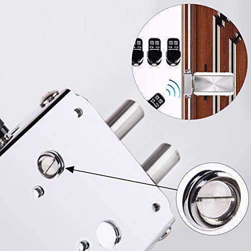CfoPiryx Electronic Intelligent Door Lock Kit, Smart Wireless Anti-theft Home Security Keyless Deadbolt Access Control System with 4 Remote Control - Image 2