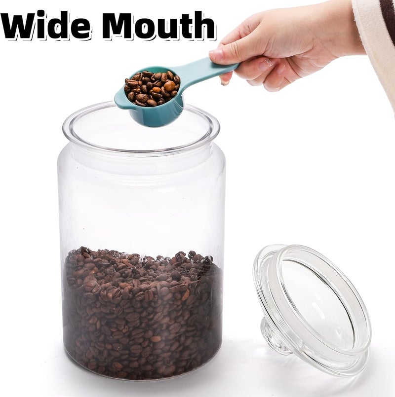 Goaste 2 Pack 130 oz Large Cookie Jar with Lid, Clear Acrylic Candy Jar Unbreakable, Airtight Food Storage Canister, Decorative Plastic Apothecary Jar with Silicone Sealing Ring for Dog Treats, Snacks - Image 5