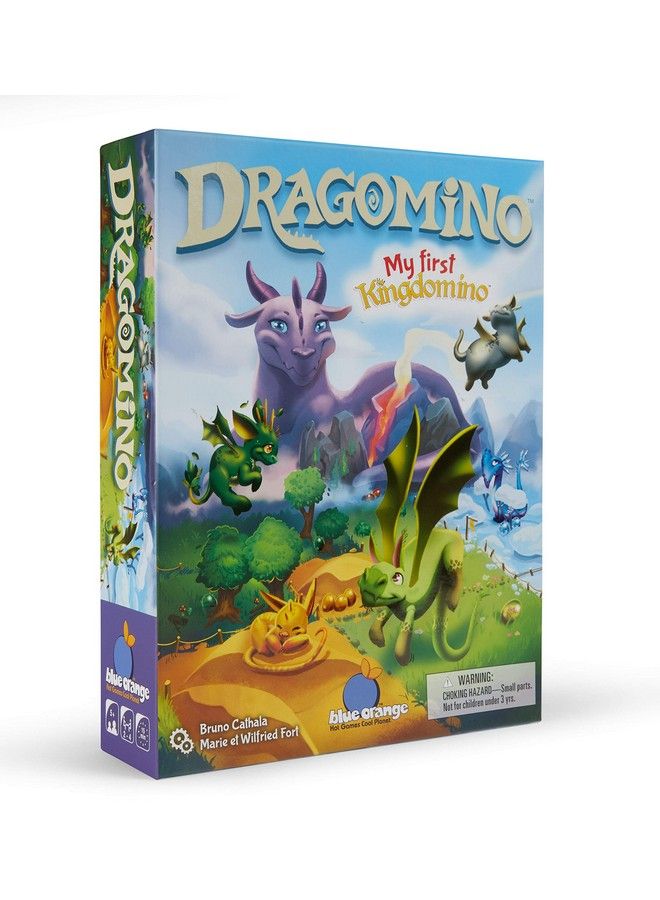 blue orange العاب Dragomino My First Kingdomino لعبة استراتيجية للأطفال من 2 إلى 4 لاعبين من سن 5 سنوات فما فوق - Image 2