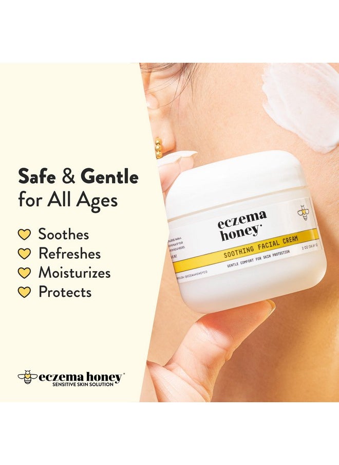 ECZEMA HONEY - Soothing Facial Cream Eczema Lotion For Face Eyelids Lips And More Natural Dry Skin Repair (2 Oz) - Image 1