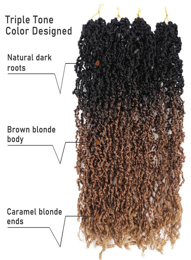 SOKU Passion Twist Crochet Hair 26" - 8 Packs Pre Twisted Senegalese Yanky Twist Crochet Hair Ombre Brown Honey Blonde Majesty Pre-looped Synthetic Dreadlocks Bohemian Locs for Black Women - Image 5