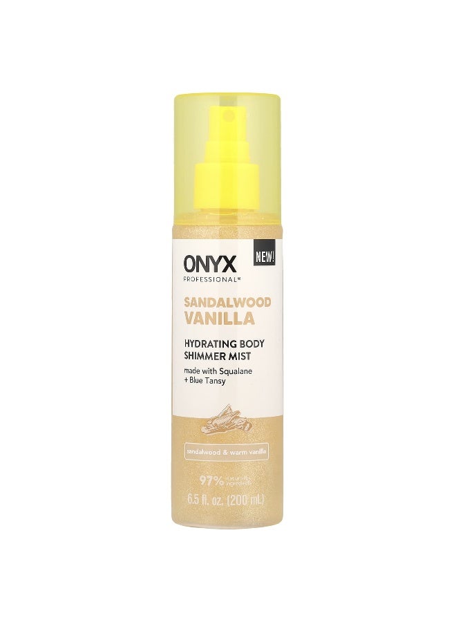 Onyx Professional, Hydrating Body Shimmer Mist, Sandalwood & Warm Vanilla, 6.5 fl oz (200 ml) - Image 1