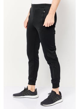 adidas Originals Men Sportswear Fit Drawstring Outdoor Track Pants, Black  - Image 3