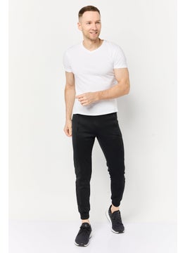 adidas Originals Men Sportswear Fit Drawstring Outdoor Track Pants, Black  - Image 2