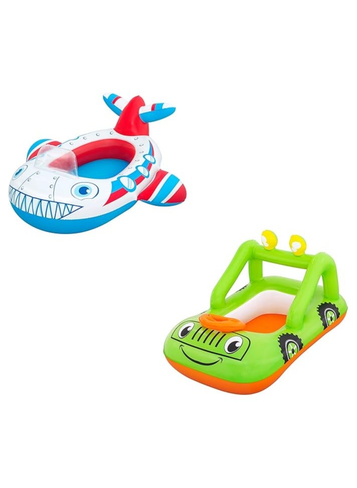 Bestway Inflatable Jeep Boat for Kids with Steering Wheel – 109x97 cm - Image 3
