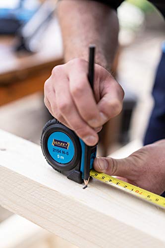 HAZET Tape Measure 2154N-5, 5 meters/16.4 feet, Reduced kinking and Resistant Coating, Automatic retraction Due to Quality Spring and Double Tape Measure Marking - Image 3