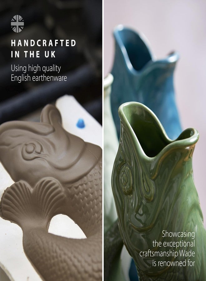 Wade WA967802GRN Fish Jug, Earthenware, Iconic UK Heritage, Made in Stoke-on-Trent, 0.6L, Forest Green - Image 5
