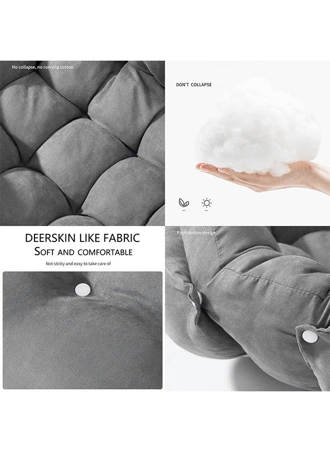 Folding Dog Sofa Bed, 3 in 1 Deformation Dog Kennel, Multifunctional Pet Bed, Soft and Comfortable Pet Mat, for Cats and Small, Medium and Large Dogs, Four-season Universal (Medium, Grey) - Image 5