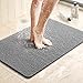 LuxStep Shower Mat Bathtub Mat,24x16 inch, Non-Slip Bath Mat with Drain, Quick Drying PVC Loofah Bathmat for - Image 2