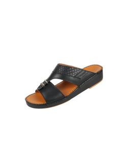 barjeel uno 008-3723 Barjeel Uno Mens Arabic Sandals BS 38 Black  - Image 1