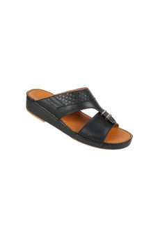 barjeel uno 008-3723 Barjeel Uno Mens Arabic Sandals BS 38 Black  - Image 2