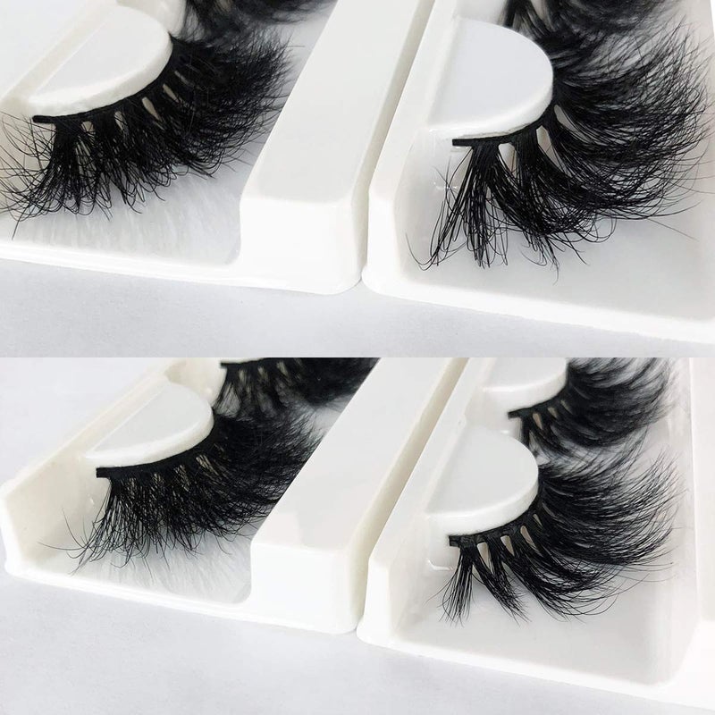 Mikiwi 25mm Mink Lashes, Fluffy Volume Mink Eyelashes, Real 5D Mink Lashes Bulk, Dramatic Long 25mm Eyelashe, Wholesale Mink lashes, Pack of 4 - Image 5