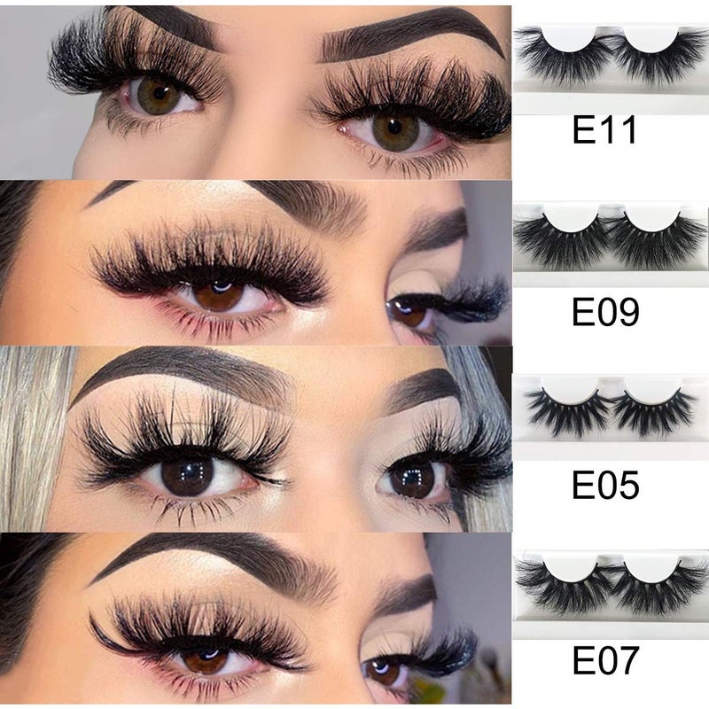 Mikiwi 25mm Mink Lashes, Fluffy Volume Mink Eyelashes, Real 5D Mink Lashes Bulk, Dramatic Long 25mm Eyelashe, Wholesale Mink lashes, Pack of 4 - Image 2
