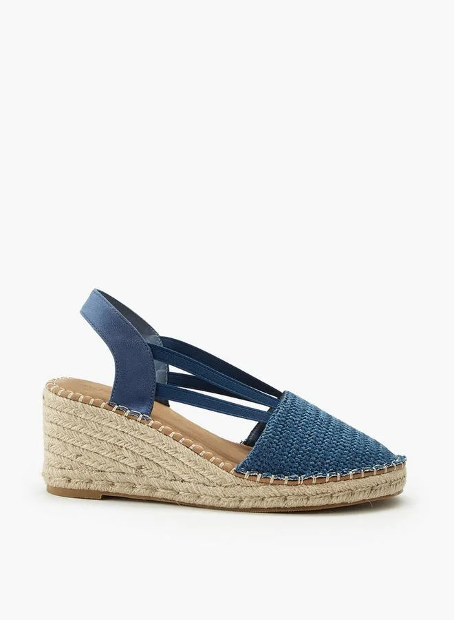 بيبرمنت Women Textured Wedge Heel Espadrille Sandals