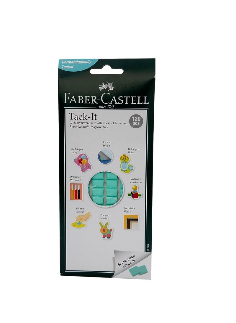 FABER-CASTELL Set Of 120 Tack It Adhesive Tacks Blue - Image 1