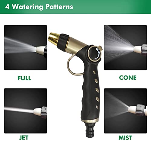 Sharpex 4 Mode Water Spray Gun for Garden Hose Nozzle, Lawn, Pet Cleaning, Car Washer, Bike Washing Spray Gun - Heavy Duty Multi Adjustable 4 Mode High Pressure Water Sprayer Gun (Black and Gold) - Image 4