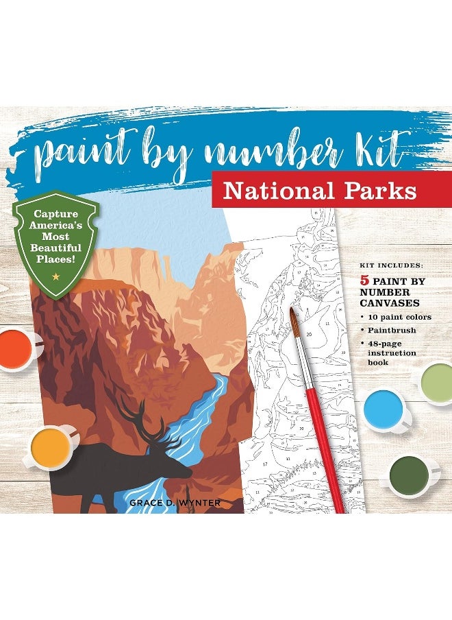 Paint by Number National Parks Kit: Celebrate Five of America's Most Beautiful Places  - Image 1