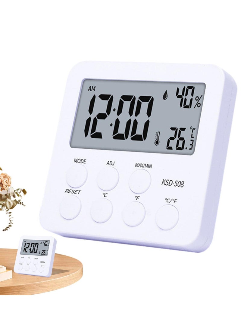 Cobest Indoor LCD Digital Thermometer Hygrometer - Room Temperature and Humidity Monitor for Home and Nursery Use, Accurate Temperature and Humidity Gauge. - Image 1