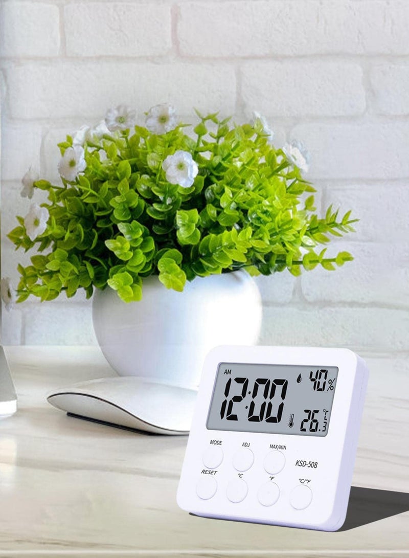 Cobest Indoor LCD Digital Thermometer Hygrometer - Room Temperature and Humidity Monitor for Home and Nursery Use, Accurate Temperature and Humidity Gauge. - Image 2