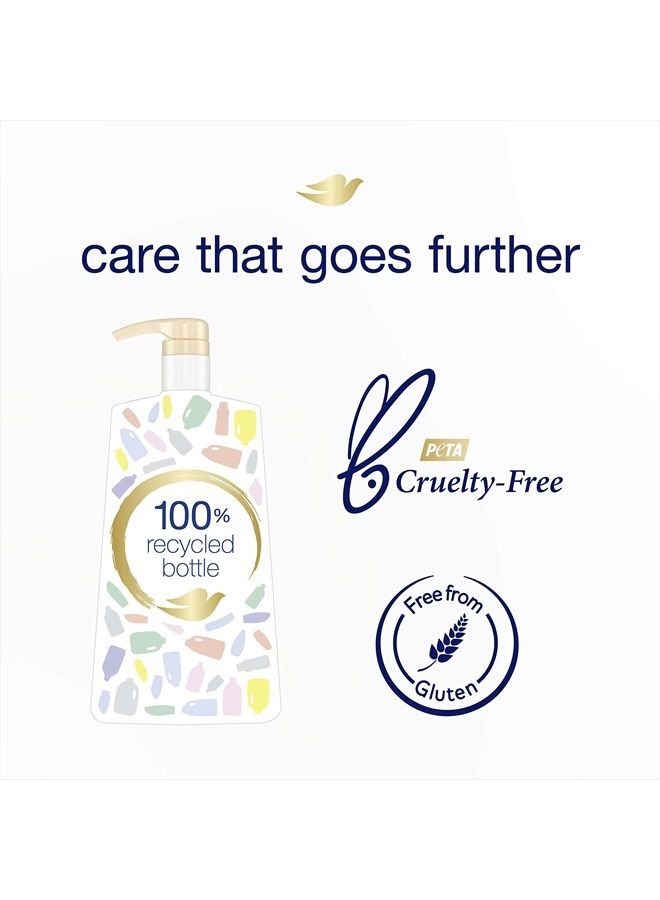 Dove شامبو مرطب أسرار مغذية مع مضخة للاستخدام اليومي بجوز الهند والترطيب للشعر الجاف برائحة الليمون المنعشة 25.4 أونصة - Image 4