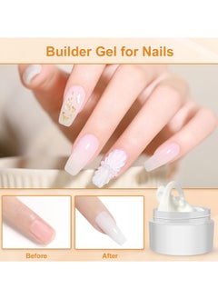 LIMEGIRL Solid Sculpture Builder Gel For Nails, Nail Sculpting Gel, Non-Sticky Hand Solid Builder Gel, Upgrade Hard Nail Extension Gel, 3D Sculpting Gel For Nail Art Design Salon Nail Art (White Color)  - Image 4