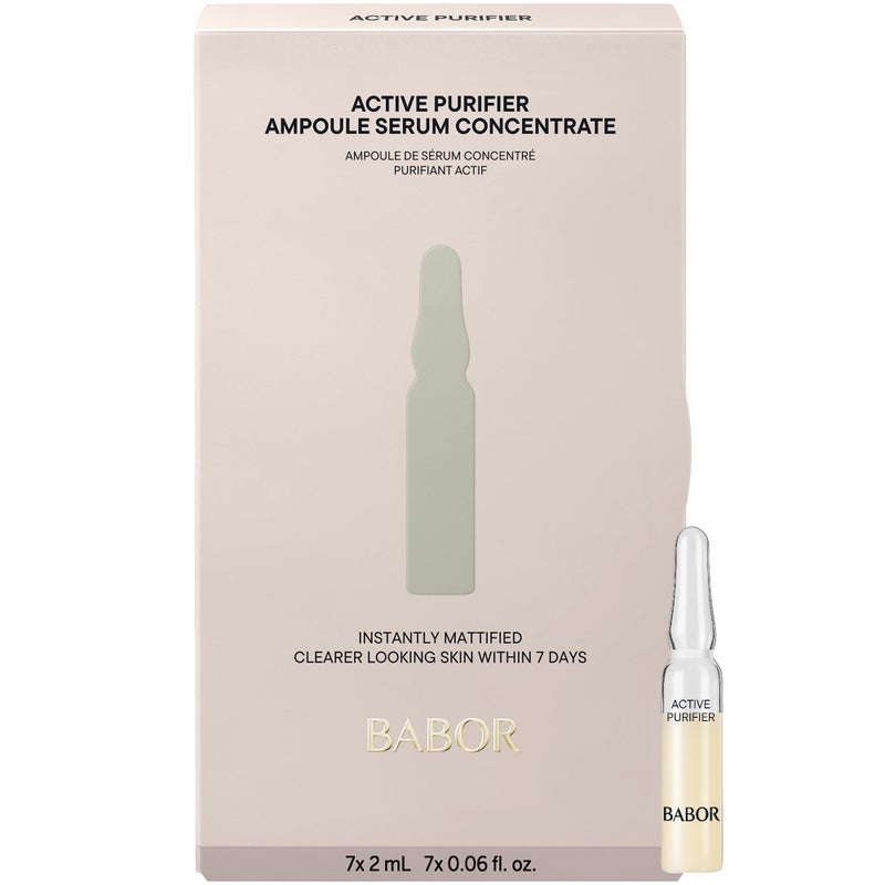 BABOR Active Purifier Ampoule Concentrates for Face with Tea Tree Oil, Refine, Purify, Revitalize Dull and Dry Skin, Clean & Vegan, Results in 7 Days - Image 1