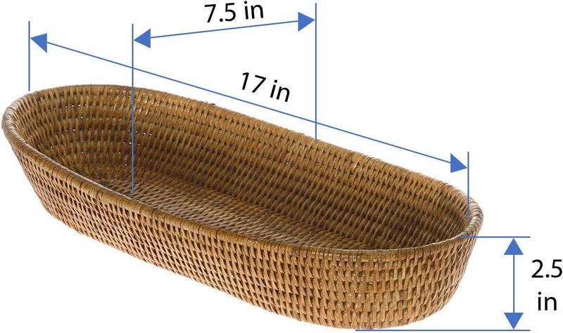 Kouboo KOUBOO La Jolla Bread Basket Large Honey Brown  - Image 3