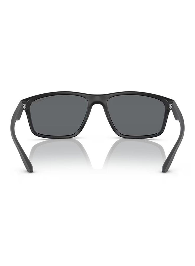 Armani Exchange Men's Mirrored Sunglasses - AX4122S 80786G 59 - Lens Size: 59 Mm - Image 4