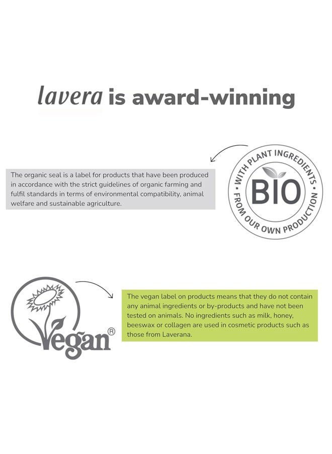lavera لافيرا رول أون مزيل العرق الأساسي الحساس 48 ساعة - مستحضرات تجميل نباتية عضوية بالصبار والمعادن بدون ألمنيوم حماية تدوم 50 مل - Image 5
