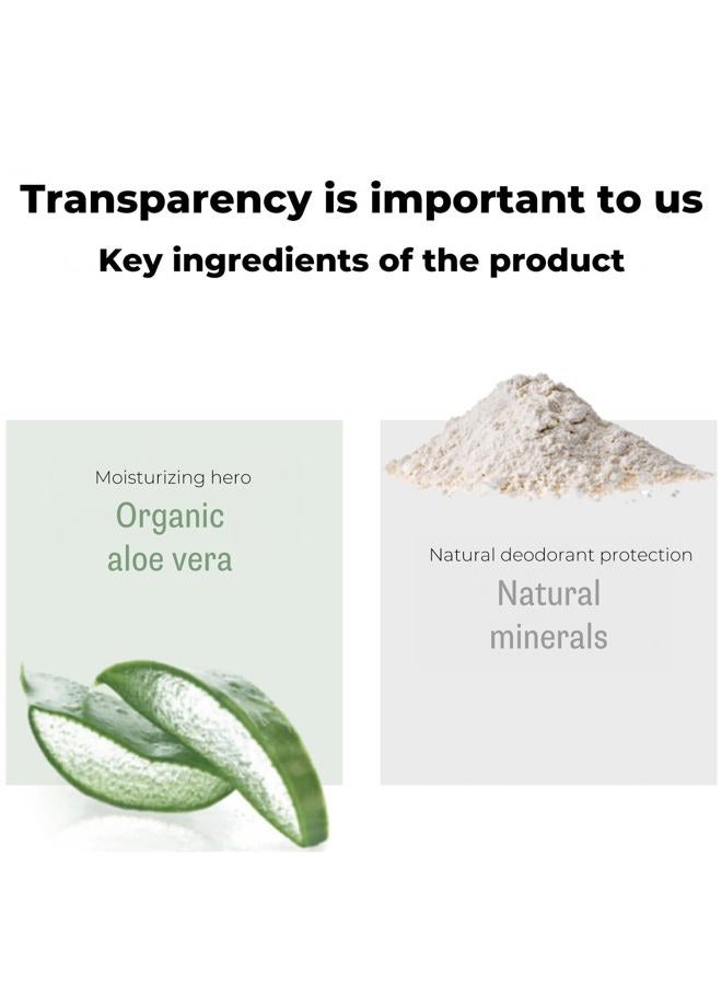 lavera لافيرا رول أون مزيل العرق الأساسي الحساس 48 ساعة - مستحضرات تجميل نباتية عضوية بالصبار والمعادن بدون ألمنيوم حماية تدوم 50 مل - Image 4