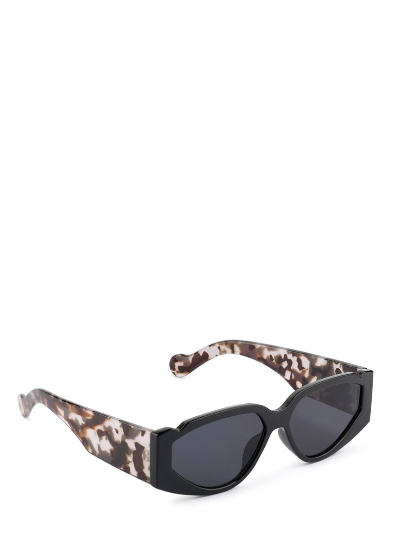 London Rag Sport Sunglasses  in Black with  Printed Temples - Image 2