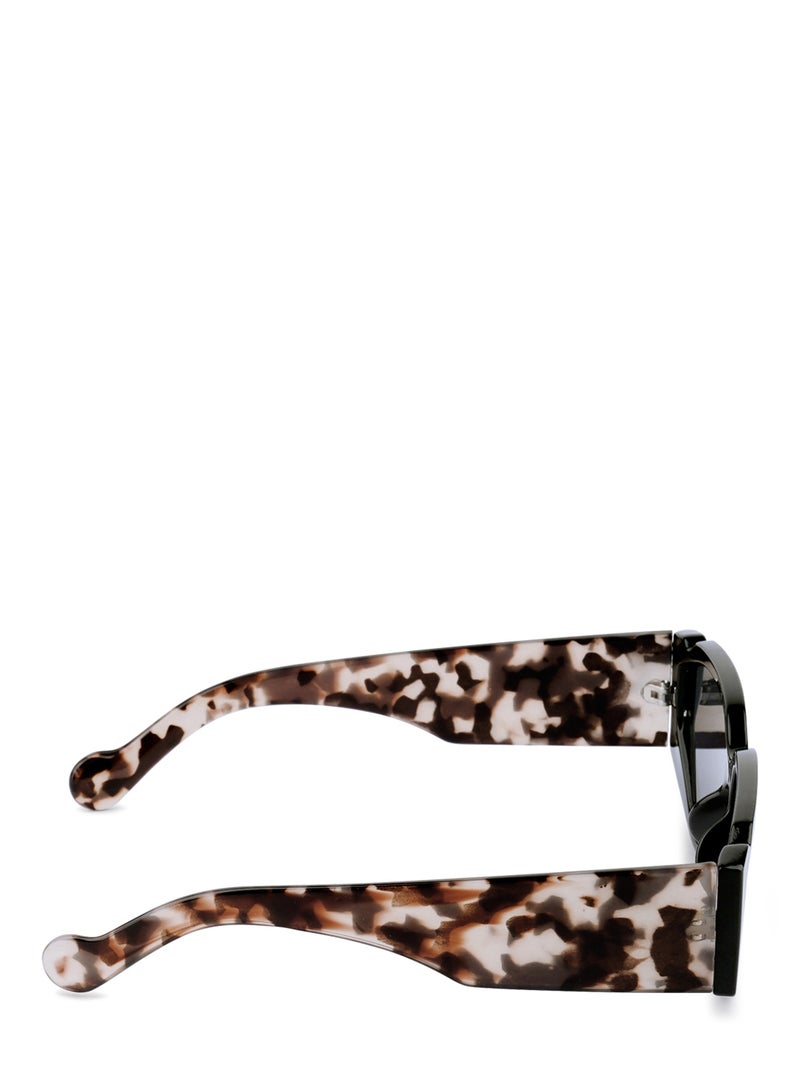 London Rag Sport Sunglasses  in Black with  Printed Temples - Image 3