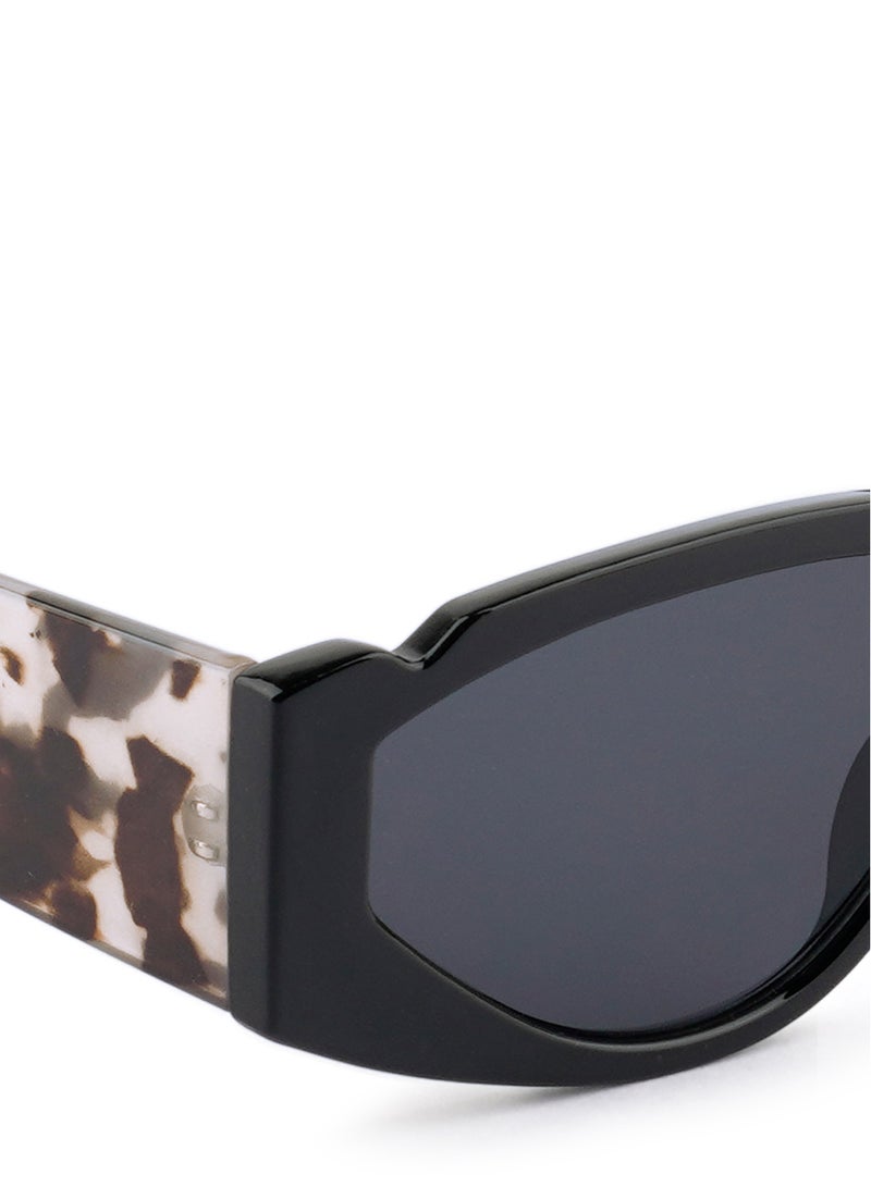 London Rag Sport Sunglasses  in Black with  Printed Temples - Image 4