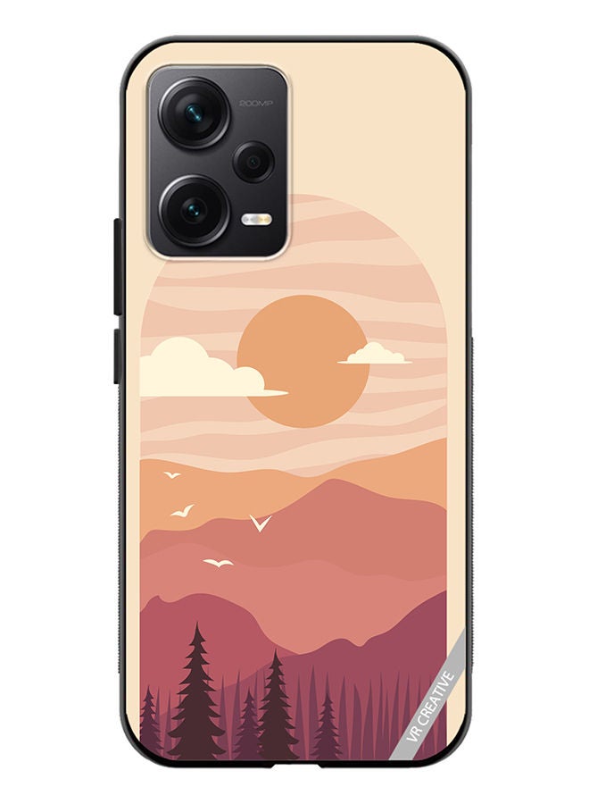 VR CREATIVE Protective Case Cover For Xiaomi Redmi Note 12 Discovery Abstract Landscape Design Multicolour - Image 1